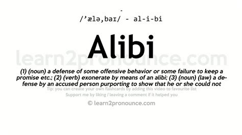 ALIBYO: Definition of the Tagalog word alibyo in English..